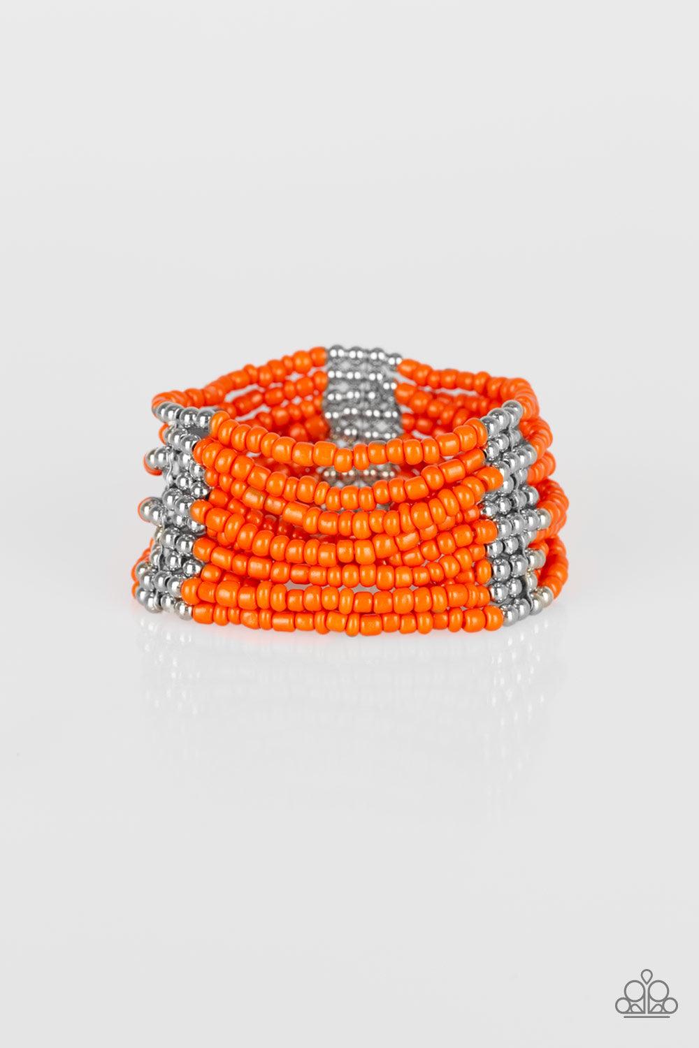 Paparazzi Accessories-Outback Odyssey - Orange Bracelet