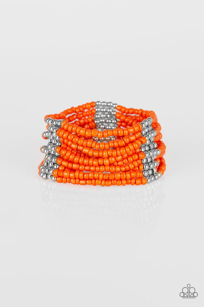 Paparazzi Accessories-Outback Odyssey - Orange Bracelet