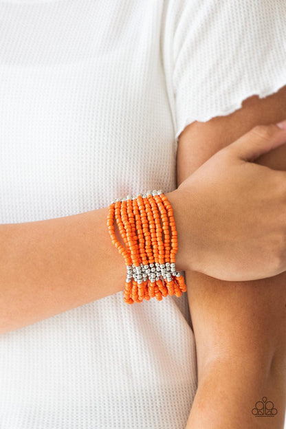 Paparazzi Accessories-Outback Odyssey - Orange Bracelet