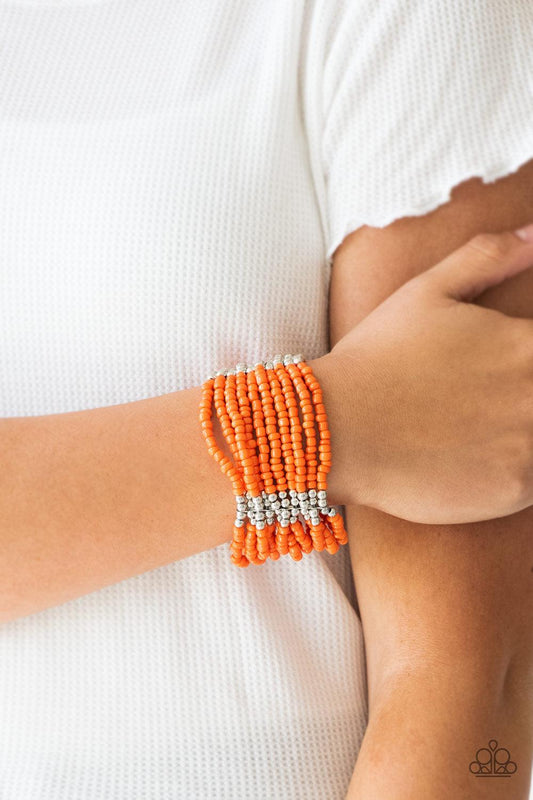 Paparazzi Accessories-Outback Odyssey - Orange Bracelet