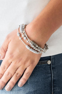 Paparazzi Accessories-Tribal Spunk - Silver Bracelet