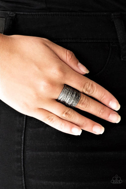 Paparazzi Accessories-Paleo Patterns - Black Ring