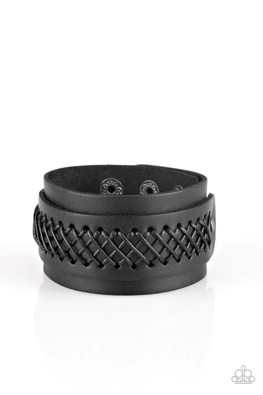 OUTLAW and Order Black Bracelet - Jewelry by Bretta