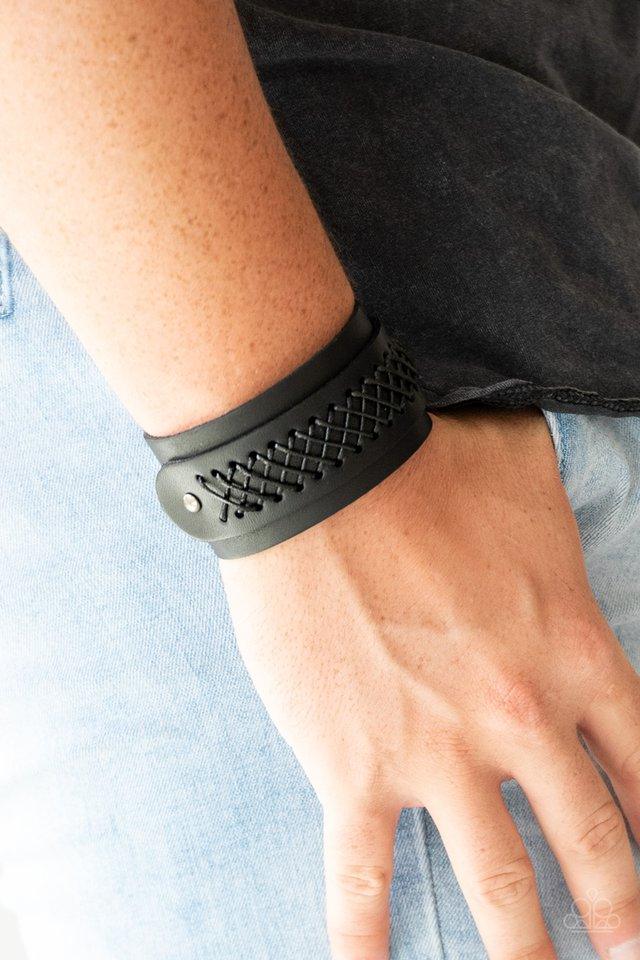 OUTLAW and Order Black Bracelet - Jewelry by Bretta