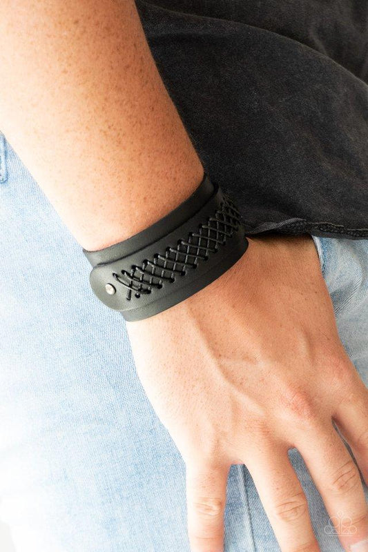 OUTLAW and Order Black Bracelet - Jewelry by Bretta