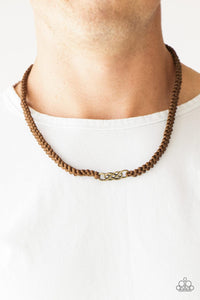 Paparazzi Accessories-Just In MARITIME - Brass Necklace