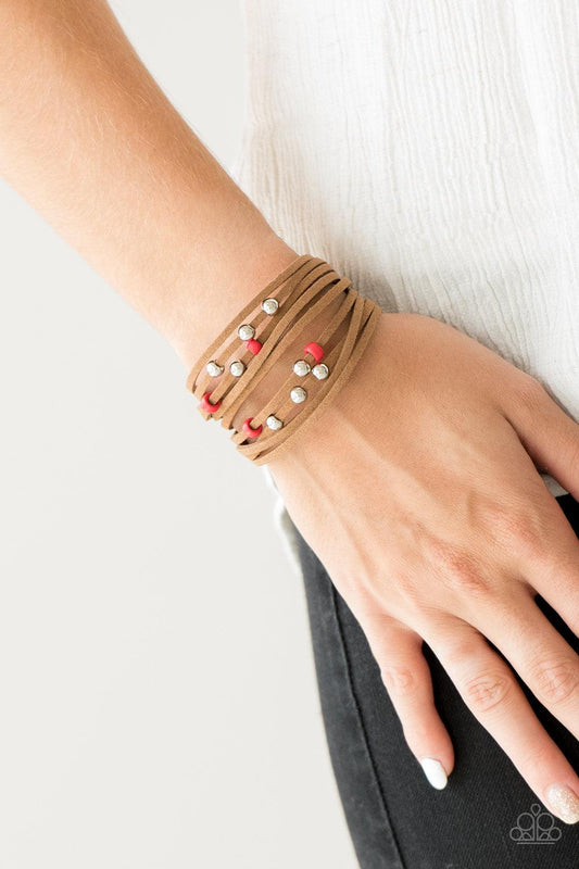 Colorfully Coachella Red Bracelet - Jewelry by Bretta