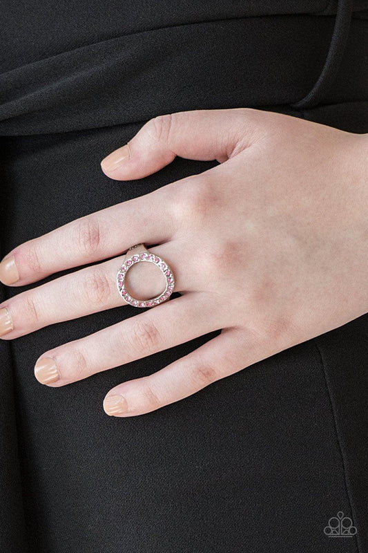 One-GLAM Band Pink Ring - Jewelry by Bretta
