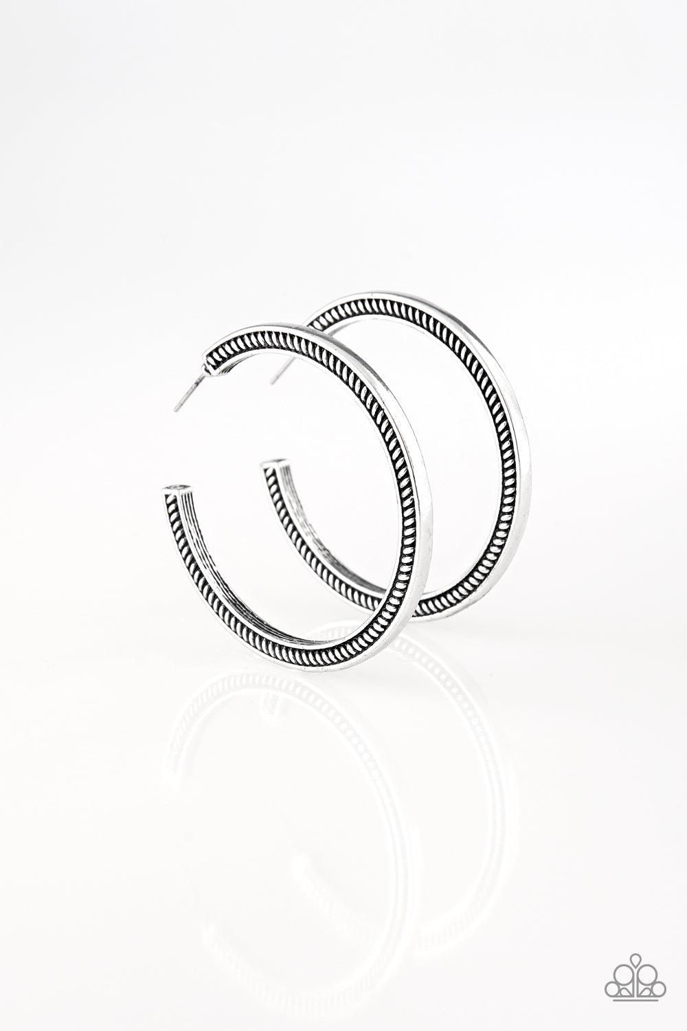 Paparazzi Accessories-This Is My Tribe - Silver Earrings
