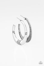 Paparazzi Accessories-Tribe Pride - Silver Earrings