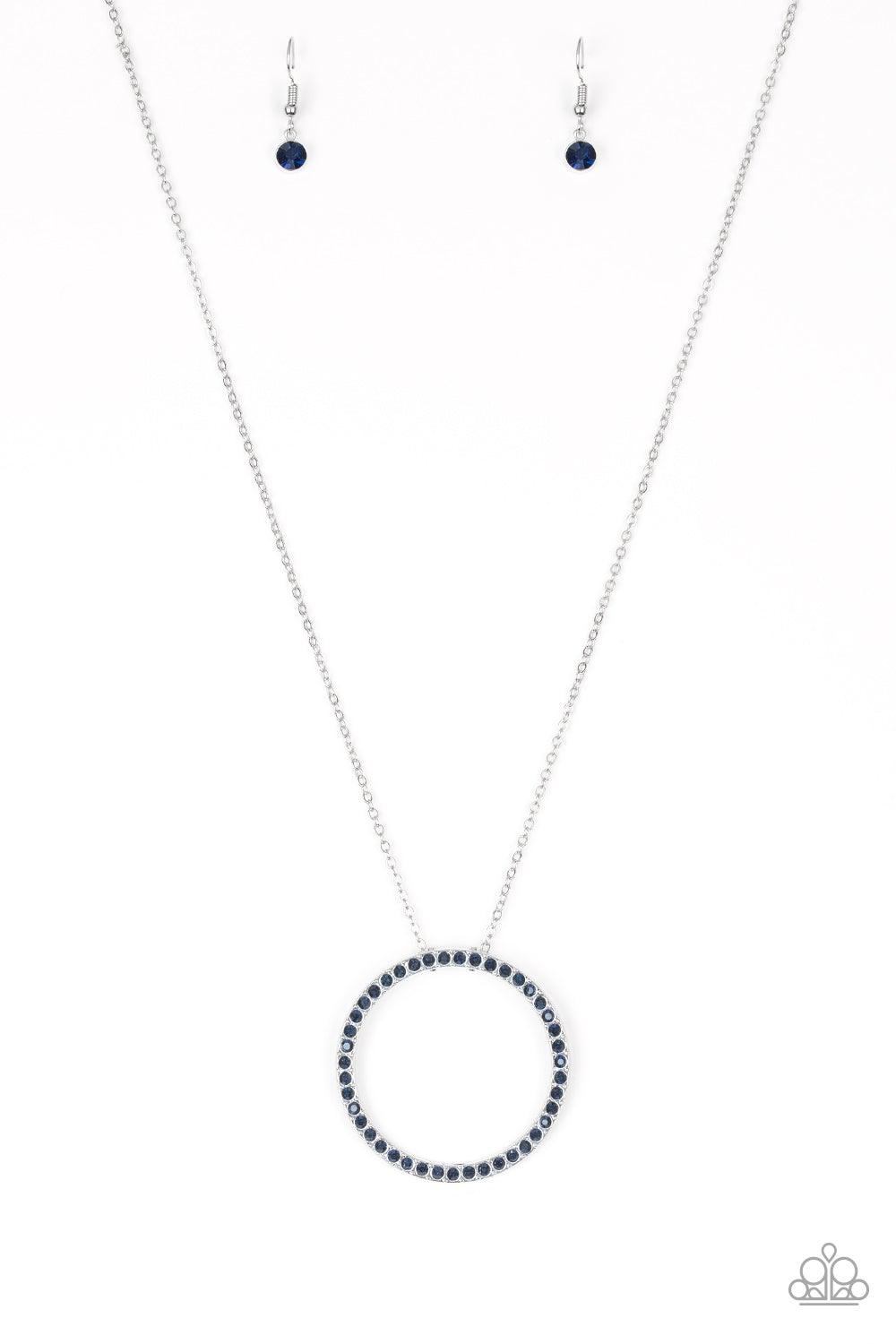 Paparazzi Accessories-Center Of Attention - Blue Necklace