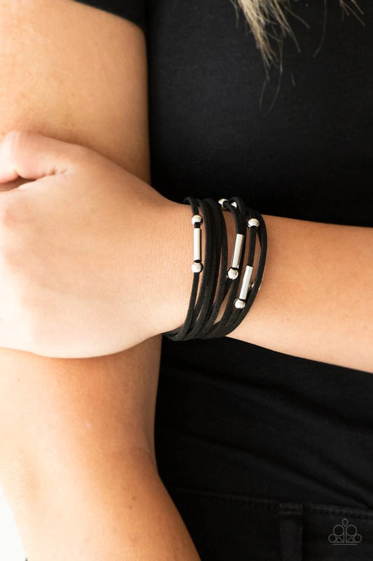 Back To BACKPACKER Black Bracelet - Jewelry by Bretta