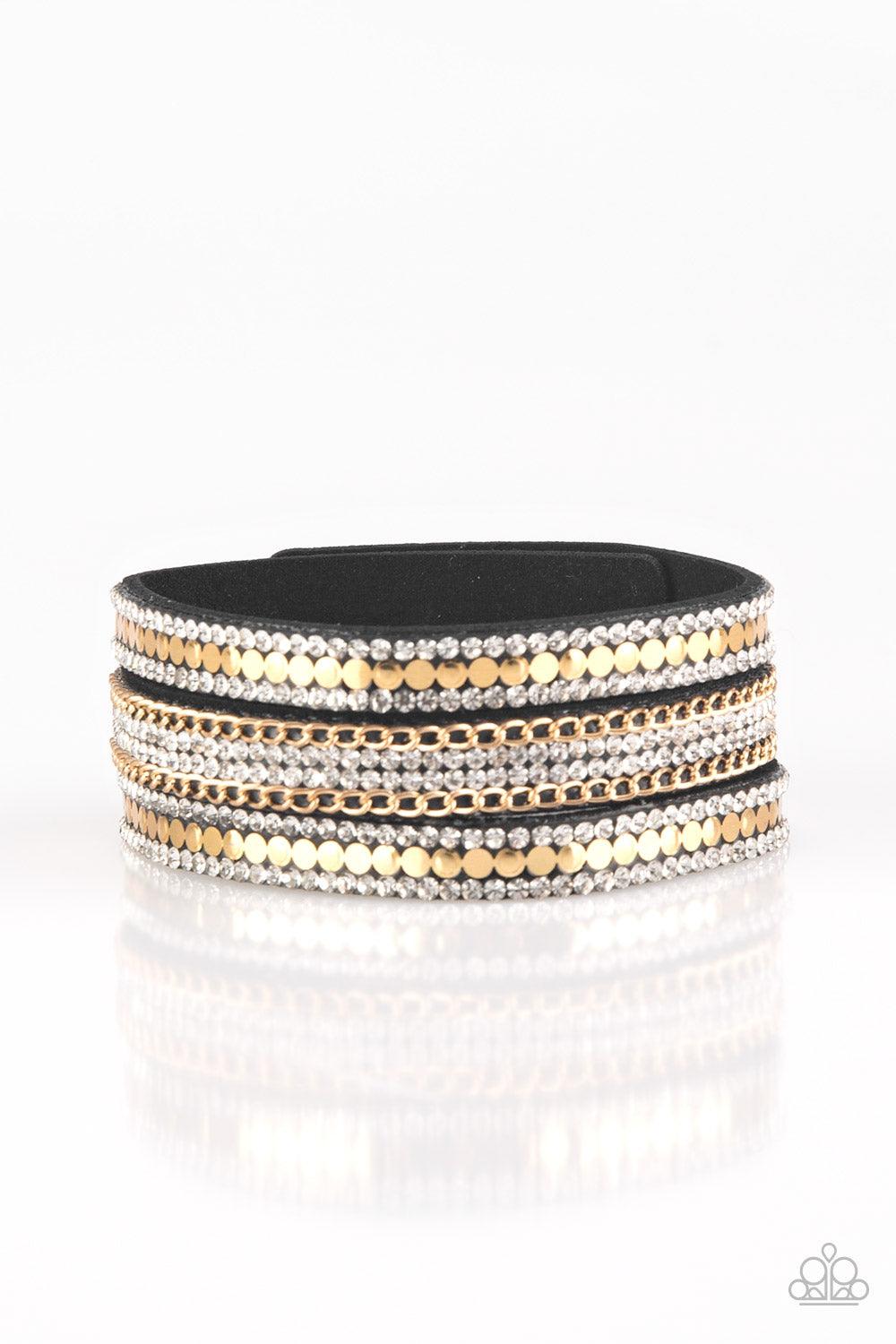 Paparazzi Accessories-Fashion Fanatic - Gold Bracelet