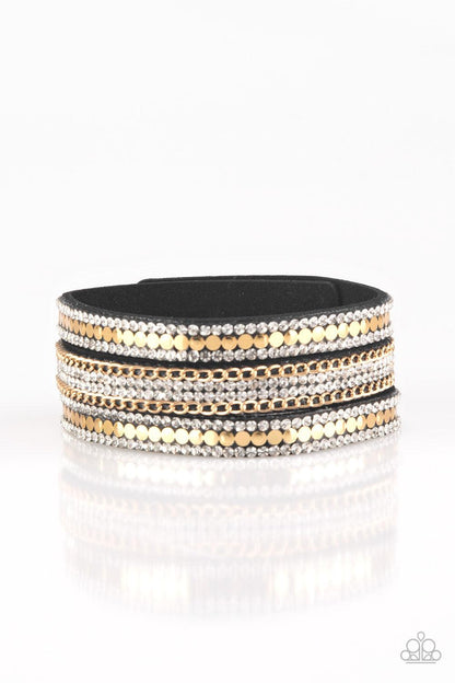 Paparazzi Accessories-Fashion Fanatic - Gold Bracelet