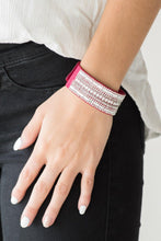 Paparazzi Accessories-Rebel Radiance Pink Bracelet