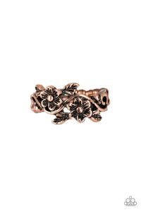 Paparazzi Accessories-Stop and Smell The Flowers - Copper Ring