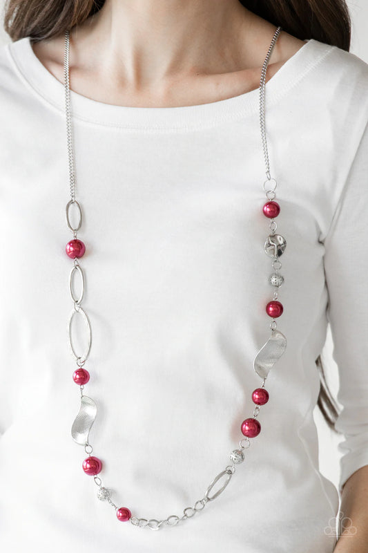 All About Me Red Necklace - Jewelry by Bretta