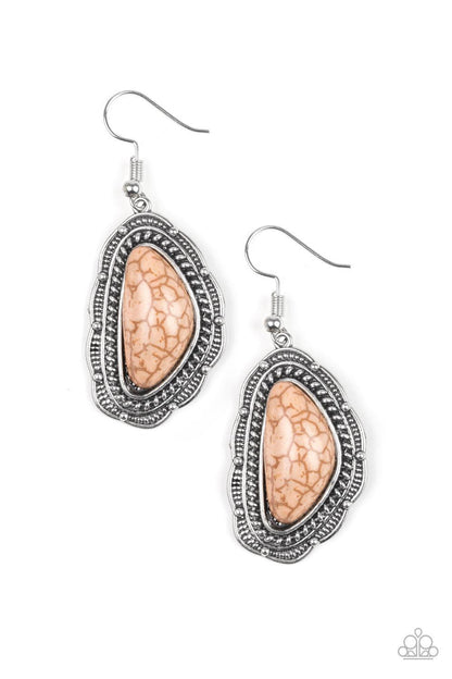 Paparazzi Accessories-Santa Fe Soul - Brown Earrings