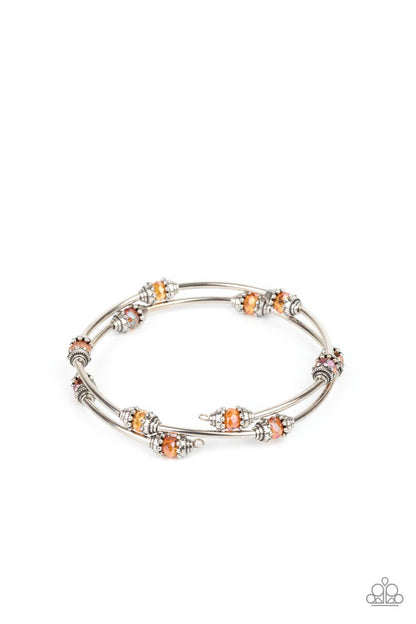 Paparazzi Accessories-Into Infinity - Orange Bracelet
