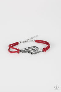 Paparazzi Accessories-Faster Than FLIGHT - Red Bracelet