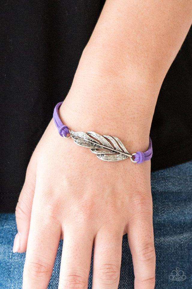 Faster Than FLIGHT Purple Bracelet - Jewelry by Bretta