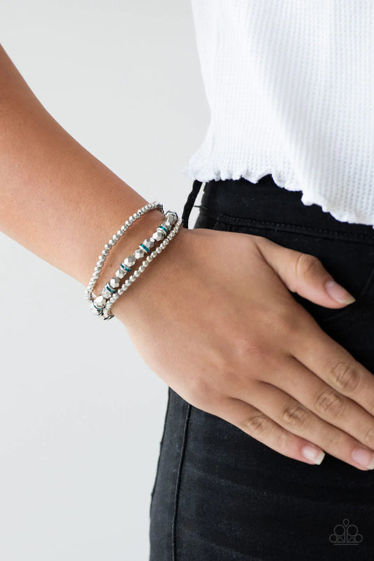 Let There BEAM Light Blue Bracelet - Jewelry by Bretta