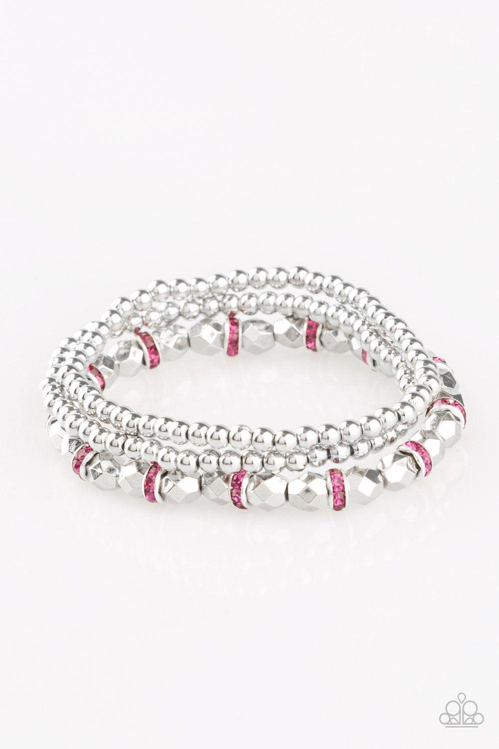 Let There BEAM Light - Pink Bracelet - Jewelry By Bretta