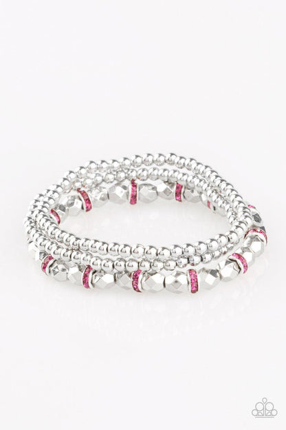 Let There BEAM Light - Pink Bracelet - Jewelry By Bretta