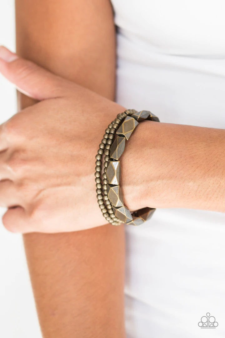 Metal Movement Brass Bracelet - Jewelry by Bretta