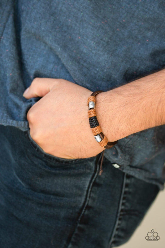 Paparazzi Accessories-Tundra Trail - Brown Urban Bracelet
