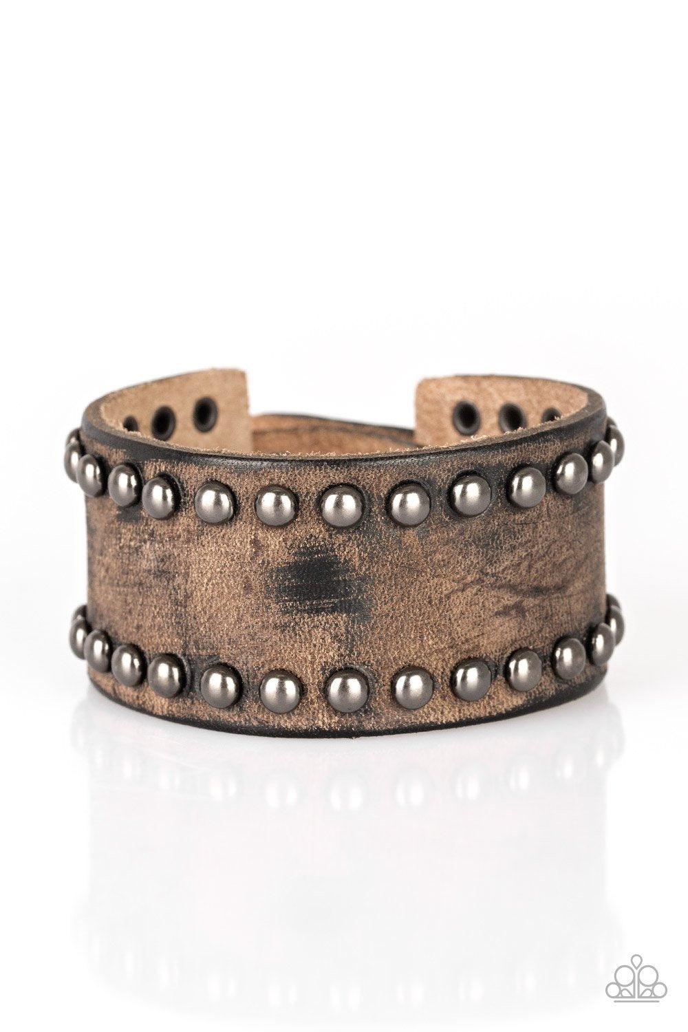 Paparazzi Accessories-Cattle Drive - Brown Urban Bracelet