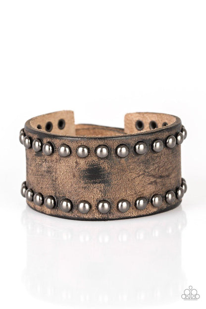 Paparazzi Accessories-Cattle Drive - Brown Urban Bracelet