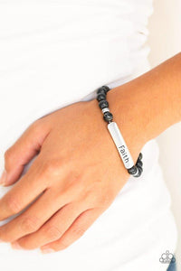 Fearless Faith Black Bracelet - Jewelry by Bretta
