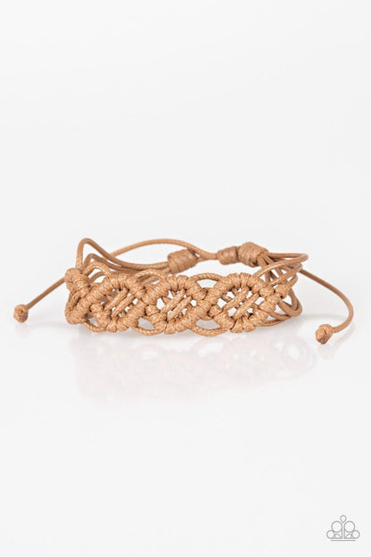 Boondocks and Bonfires Brown Urban Bracelet - Jewelry by Bretta
