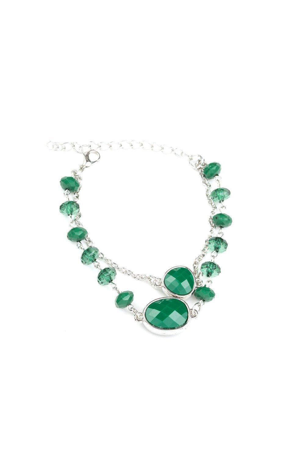 Paparazzi Accessories-Crowd Pleaser - Green Bracelet