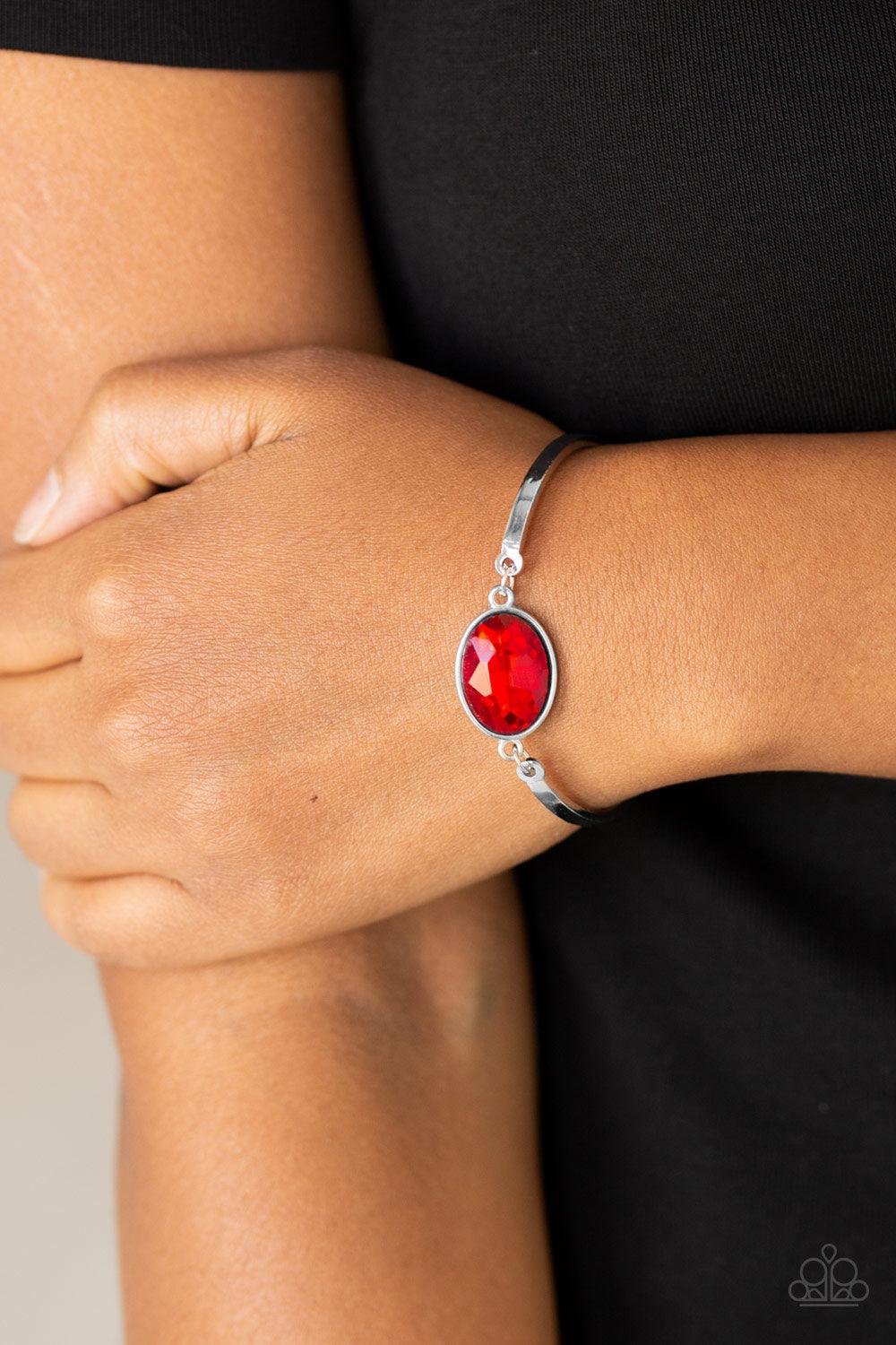 Paparazzi Accessories-Definitely Dashing - Red Bracelet