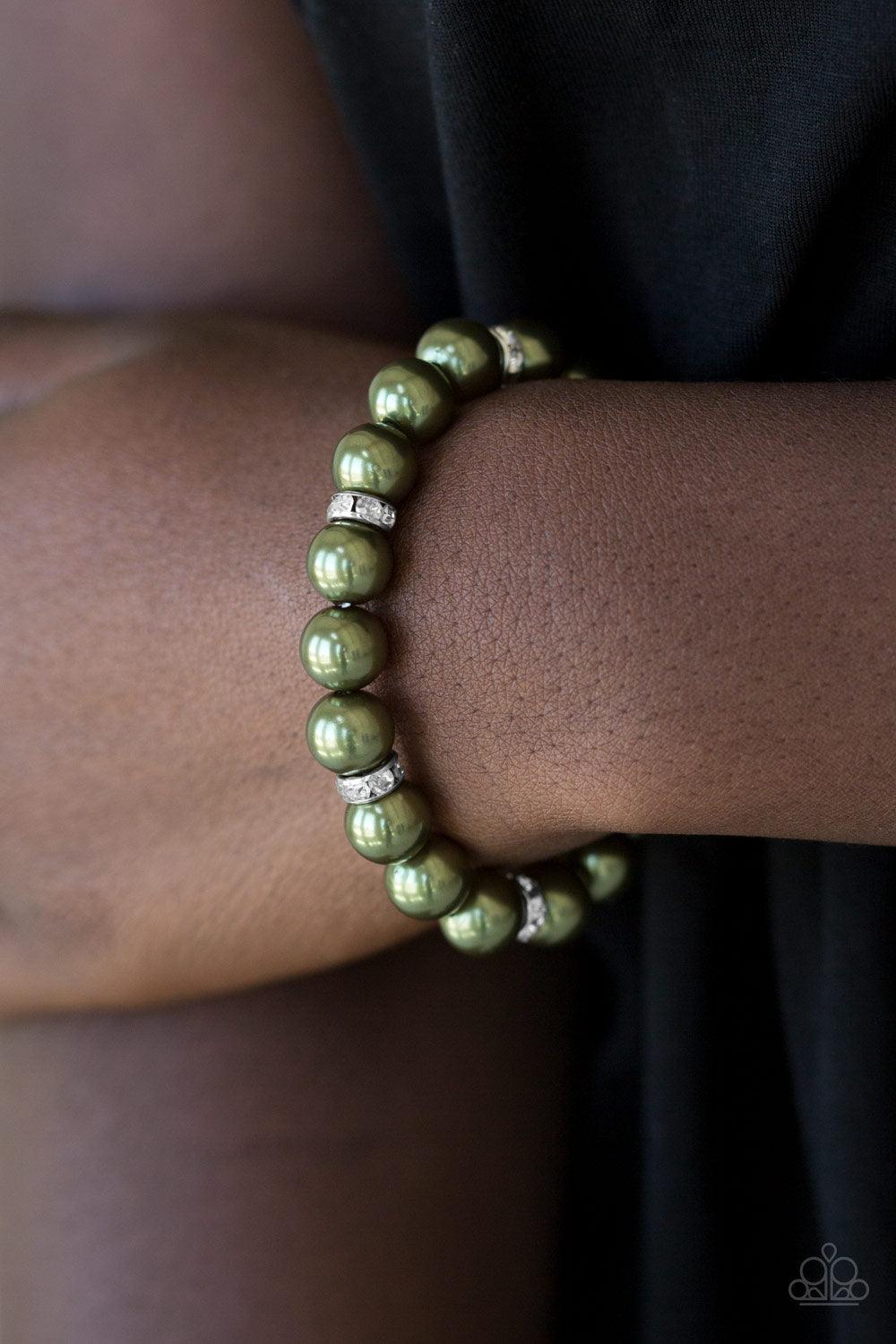 Paparazzi Accessories-Exquisitely Elite Stretch Bracelet - jewelrybybretta