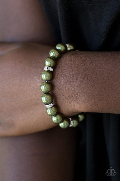 Paparazzi Accessories-Exquisitely Elite Stretch Bracelet - jewelrybybretta