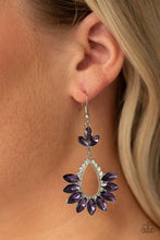 Paparazzi Accessories-Extra Exquisite - Purple Earrings