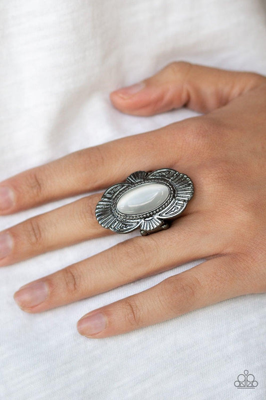 Paparazzi Accessories-Oceanside Oracle - Black Ring