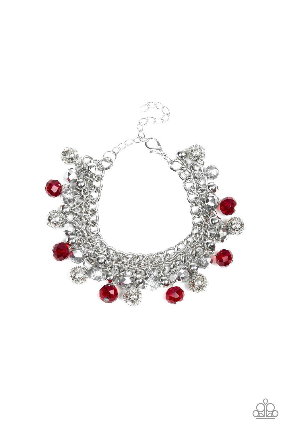 Paparazzi Accessories-The Party Planner-Red Bracelet 