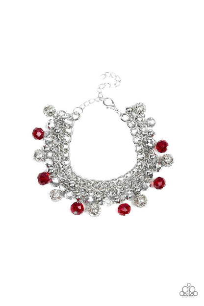 Paparazzi Accessories-The Party Planner-Red Bracelet 