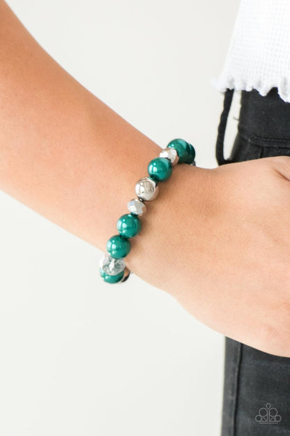 Paparazzi Accessories-Very VIP - Green Bracelet