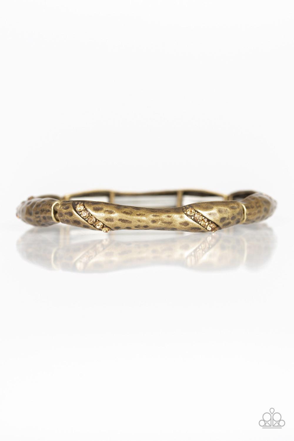 Paparazzi Accessories- Watch Out For Ice - Brass Bracelet - jewelrybybretta