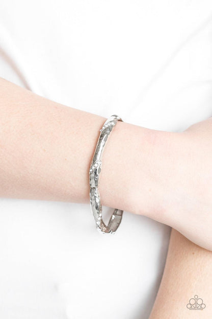 Paparazzi Accessories-Watch Out For Ice - White Bracelet - jewelrybybretta