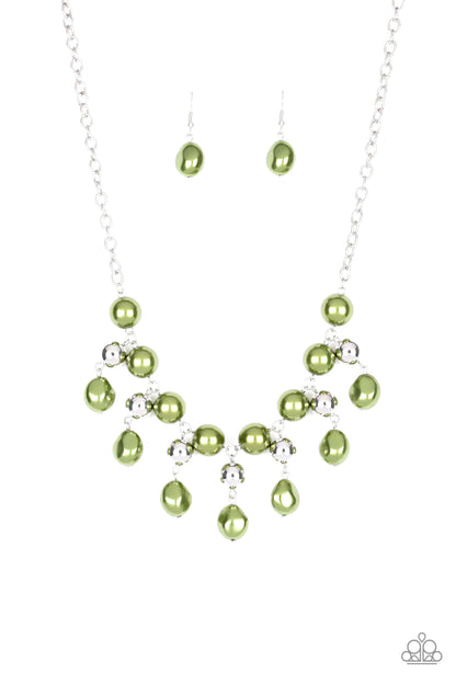 Queen of the Gala Green Necklace - Jewelry by Bretta