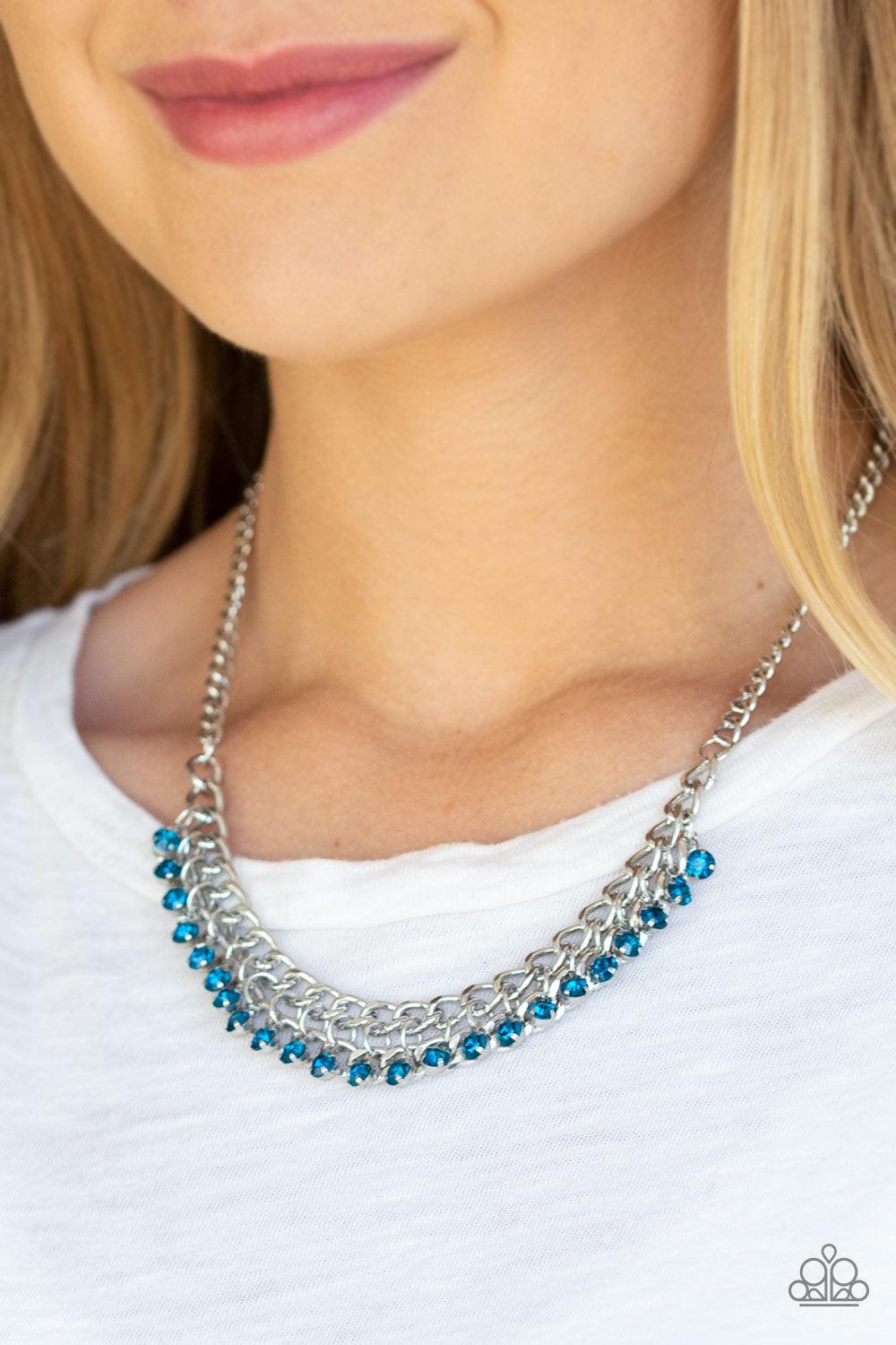 Glow and Grind Blue Necklace - Jewelry by Bretta