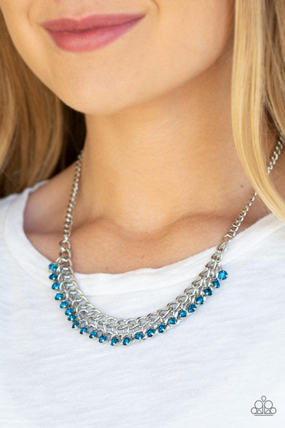 Glow and Grind Blue Necklace - Jewelry by Bretta