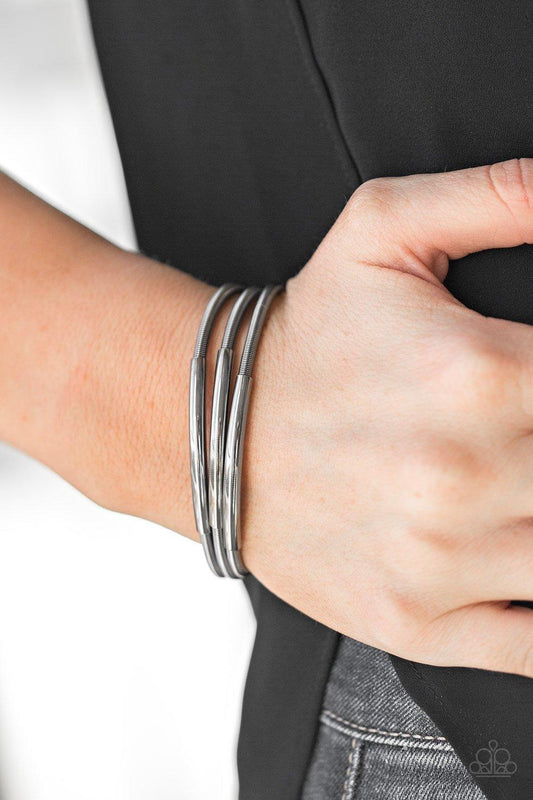 Paparazzi Accessories-Its A Stretch - Black Bracelet