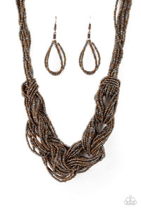 City Catwalk Copper Necklace -Jewelry by Bretta